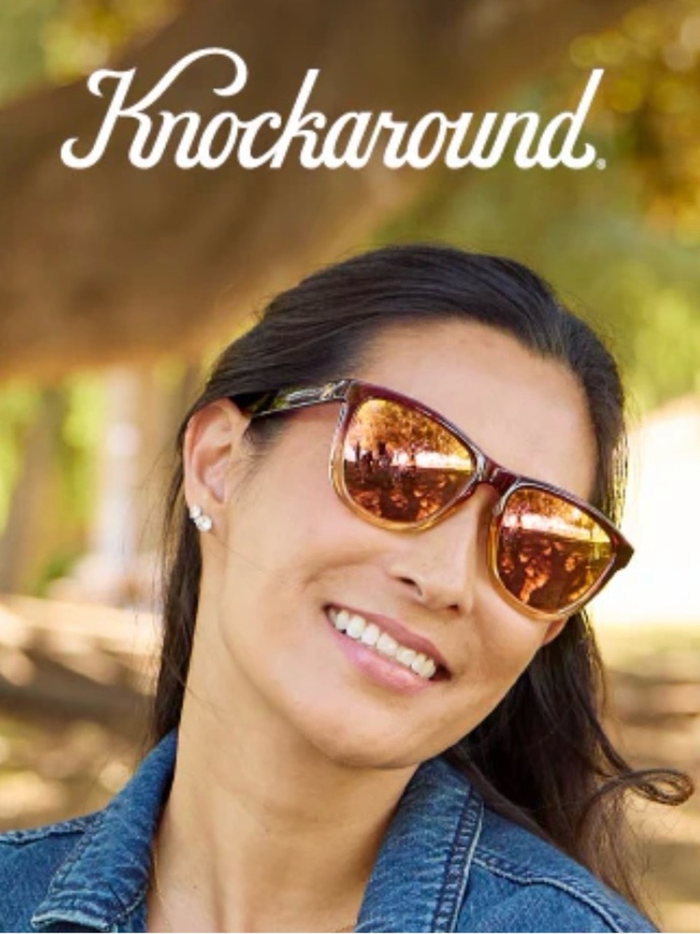 Knockaround Sunglasses - Brown Frame with Brown Polarized Mirrored Lenses